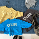 【80-130】長袖Tシャツ 女の子 英字 プリント シンプル - 画像 (9)