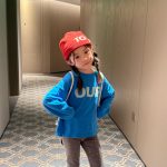 【80-130】長袖Tシャツ 女の子 英字 プリント シンプル - 画像 (6)