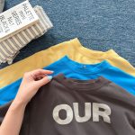 【80-130】長袖Tシャツ 女の子 英字 プリント シンプル - 画像 (15)