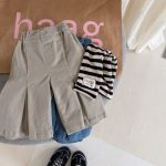 【80-130】パンツ 女の子 ベルボトム 無地 シンプル - 画像 (8)