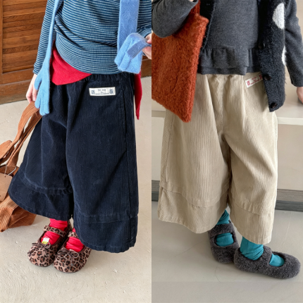 【80-130】パンツ 女の子 コーデュロイ 合わせやすい