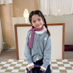 【80-130】セーター 女の子 カーディガン シンプル - 画像 (2)