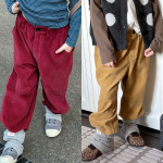【80-130】パンツ 女の子 コーデュロイ 無地