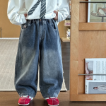 【90-160】パンツ 男の子 デニム カジュアル ゆったり