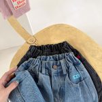【80-130】パンツ 女の子 デニム トレンド - 画像 (13)