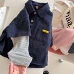 【80-130】トップス 女の子 レイヤード 折り襟 - 画像 (11)