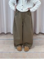 【100-170】パンツ 女の子 カジュアル 無地 ウォッシュド - 画像 (2)