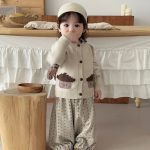 【73-120】カーディガンorパンツ 男の子 ジャカード かわいい - 画像 (4)