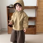 【73-120】トップスorパンツ 男の子 防風 フード付き カジュアル - 画像 (5)