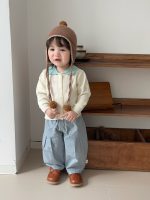 【73-120】セーターorパンツ 男の子 透かし 折り襟 ジャカード - 画像 (4)