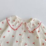 【66-100】セットアップ ベビー チェリー柄 プリント - 画像 (10)