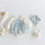 【66-100】ロンパースセット ベビー プリンセス風 スウィート