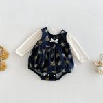 【66-90】ロンパース ベビー 小花柄 セットアップ - 画像 (2)