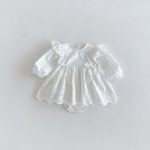 【66-90】ロンパースワンピ ベビー プリンセス フリル - 画像 (8)