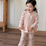 【73-100】セットアップ ベビー リボン ニット スウィート - 画像 (8)