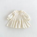 【66-90】ロンパースorワンピース ベビー 姉妹服 レース花襟 - 画像 (6)