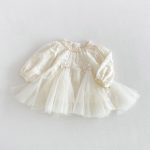 【73-120】ワンピース ベビー レース チュール - 画像 (4)