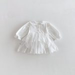 【66-90】ロンパースワンピ ベビー チュール レース - 画像 (9)