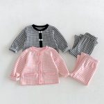 【66-90】セットアップ ベビー レトロ チェック - 画像 (5)