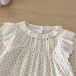 【66-90】ロンパース ベビー スイート 花柄レース - 画像 (6)