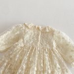 【66-90】ロンパース ベビー フラワー 刺繍 レース - 画像 (9)
