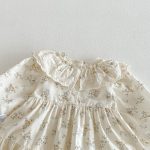 【66-90】ロンパース ベビー 韓国風 プリンセス 小花柄 - 画像 (9)
