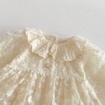 【66-90】ロンパース ベビー フラワー 刺繍 レース - 画像 (10)
