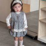 【73-100】セットアップ ベビー 小花柄 レース - 画像 (9)