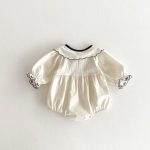 【66-90】ロンパース ベビー レトロ 刺繡 可愛い - 画像 (6)