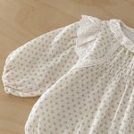 【66-90】ロンパース ベビー スイート 花柄レース - 画像 (8)