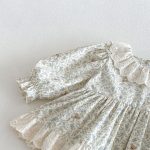 【66-90】ロンパース ベビー 丸襟 小花柄 - 画像 (10)