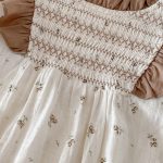 【66-90】ロンパース ベビー フリル 小花柄 - 画像 (7)