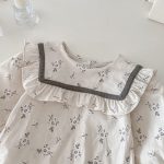 【66-90】セットアップ ベビー 大きな丸襟 レトロ - 画像 (10)