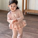 【73-100】セットアップ ベビー リボン ニット スウィート - 画像 (9)