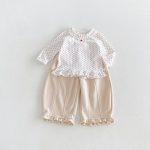 【80-130】長袖トップス 女の子 丸襟 フリル かわいい - 画像 (12)