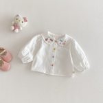 【73-120】シャツ ベビー 刺繍 かわいい - 画像 (3)