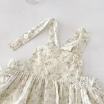 【66-90】サロペットロンパース ベビー 花柄 チュール襟 - 画像 (9)
