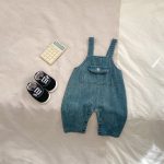 【73-100】Tシャツorサロペット ベビー 無地 デニム ボーダー - 画像 (10)
