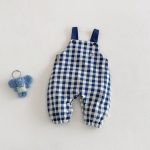 【73-100】 サロペットorロンT ベビー チェック 刺繍襟 - 画像 (9)