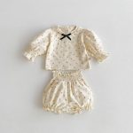 【66-100】カバーオールorセットアップ ベビー 小花柄 おしゃれ - 画像 (12)