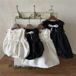 【66-90】ロンパース ベビー リボン付き ノースリーブ - 画像 (5)
