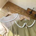 【66-90】ロンパース ベビー スクール風 ビッグカラー - 画像 (12)