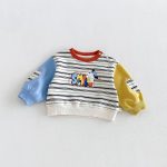 【66-110】ロンパースorセットアップ ベビー カラーバリ ボーダー - 画像 (7)