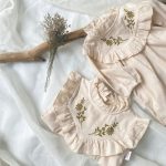 【66-90】ロンパース ベビー 花柄 刺繍 レトロ - 画像 (11)