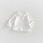 【80-130】長袖トップス 女の子 丸襟 フリル かわいい - 画像 (15)
