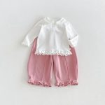 【80-130】長袖トップス 女の子 丸襟 フリル かわいい - 画像 (16)