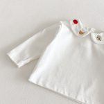 【73-100】 サロペットorロンT ベビー チェック 刺繍襟 - 画像 (11)