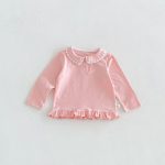 【80-130】長袖トップス 女の子 丸襟 フリル かわいい - 画像 (17)