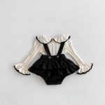 【73-100】ブラウスorサロペット ベビー 可愛い フリル襟 - 画像 (7)