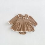 【66-90】ロンパース ベビー 可愛い 無地 キュート - 画像 (6)